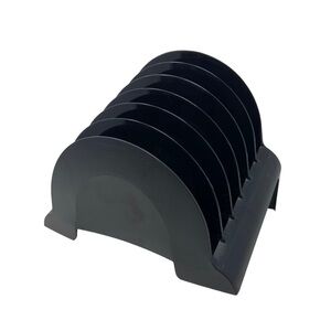 Rubbermaid Black Plastic Incline 6 Section Sorter Holder Desk Organizer.